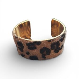 Leopard Print Cuff Bracelet